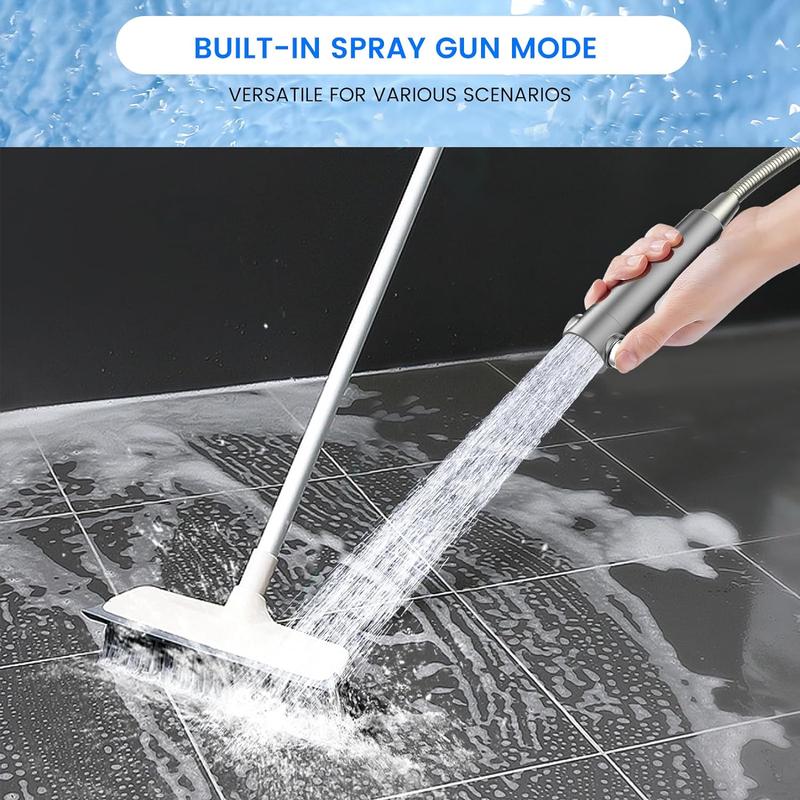 9Pcs High Pressure Turbo Handheld Shower Head, Multiple Spray Modes with 5 Filters, Hard Water Purifying Power Wash Showerhead, On/Off Switch for Pet Bath & Standing Shower, White